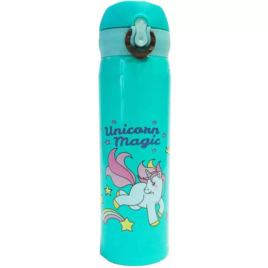 Flockidos 430 ml Green Steel Water Bottle, FG024