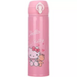 Flockidos 430 ml Pink Steel Water Bottle, FG123