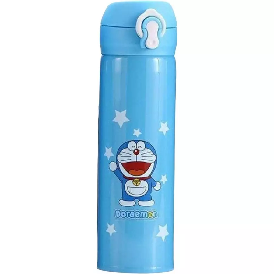 Flockidos 430 ml Blue Steel Water Bottle, FG1305 (Pack of 2)