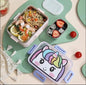 S&A Home Decor S&A, Plastic with Stainless Steel Lunch Box Leak Proof Lunch Box for School, Office and Travel Leakage Proof with Steel Spoon, Insulated Box | BENTO Lunch Box