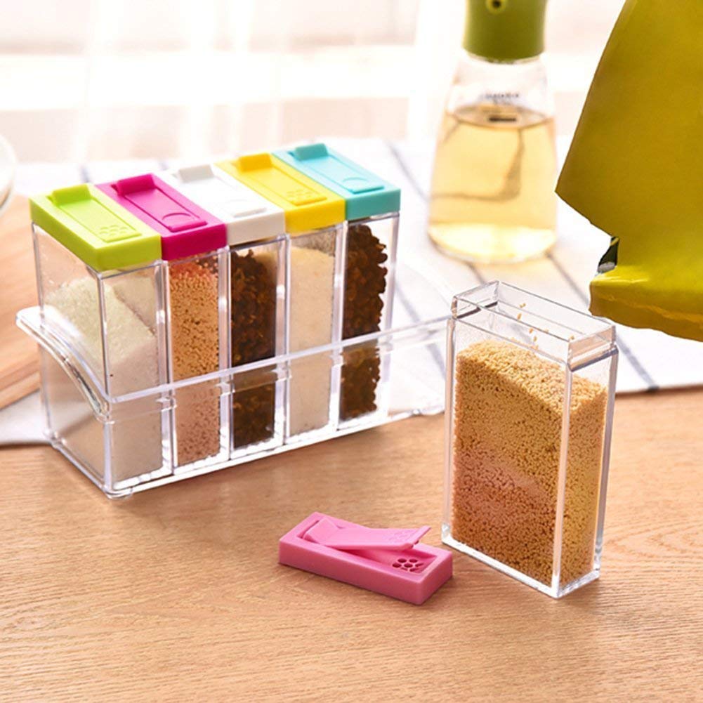 Spice Jars Dispenser Masala Rack (6 pcs)